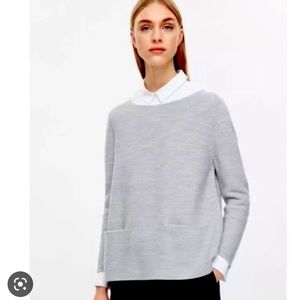 COS BNWT Grey Merino Wool Sweater with pockets